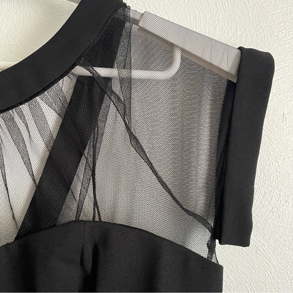 Adrianna Pappell women’s Illusion crepe Sheath Dress NWT size 16 black - Picture 5 of 14